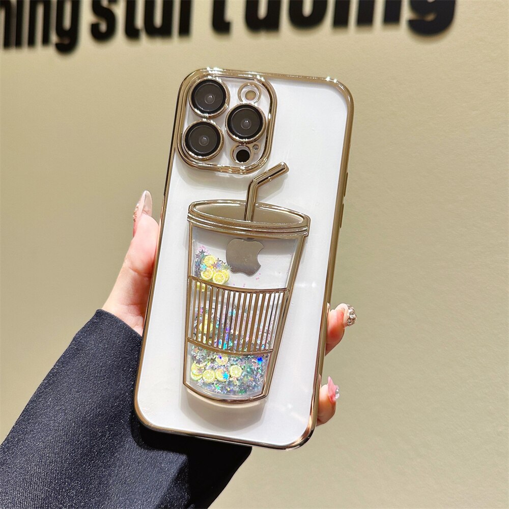 BowLift | Glitter Star Drink Cup iPhone Case