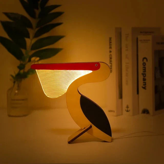 BowLift | Charming wooden animals LED bedside lamps