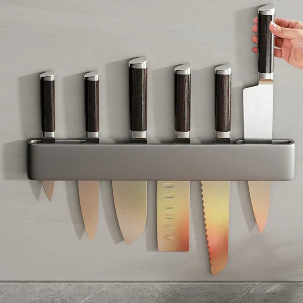 BowLift | Knife holder - Knifey - Stainless steel - Multi-function shelf