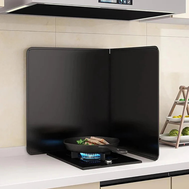 BowLift | Foldable Stainless Steel Grease Splash Guard 2-Sided Oil Protector – CookShield