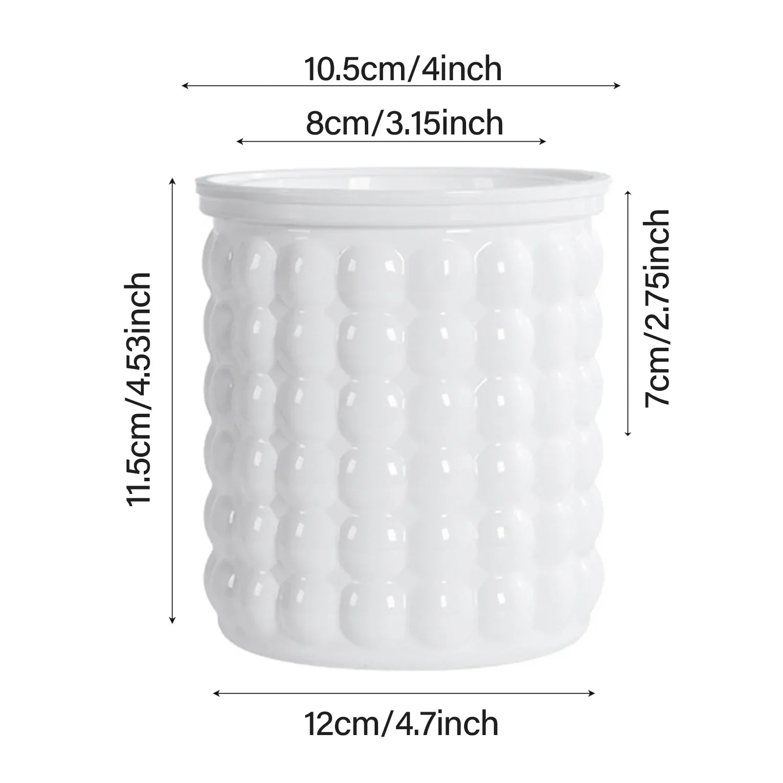 BowLift | Hydropura Flowerpot | Self-watering & Soil-free | Modern & Easy to Care | Set of 3