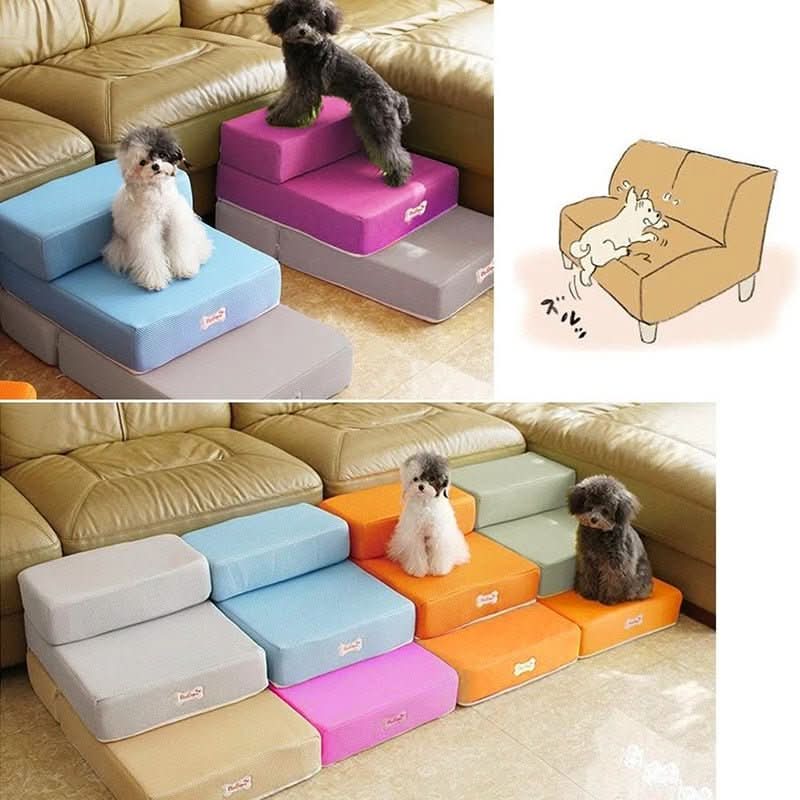 BowLift | DOGSTEP PRO – Luxury Dog Stair for Joint-Friendly Climbing onto Sofa & Bed