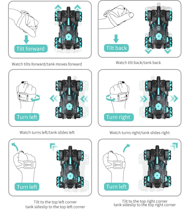 BowLift | Gesture And Remote Controlled Tank Vehicle Toy