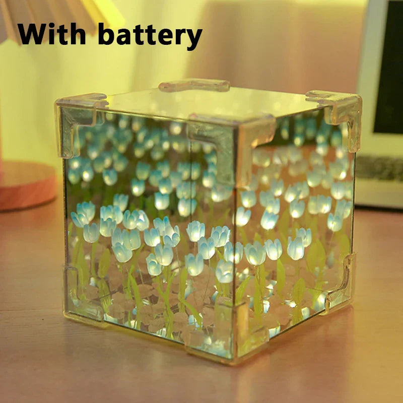 BowLift | Illuminated Tulip Elegance Mirror Lamp