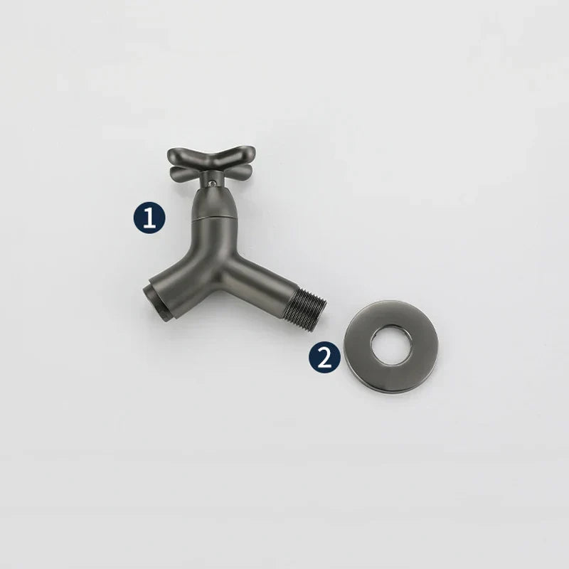 BowLift | BrassFlow – Wall-Mounted Cold Water Tap in Solid Brass