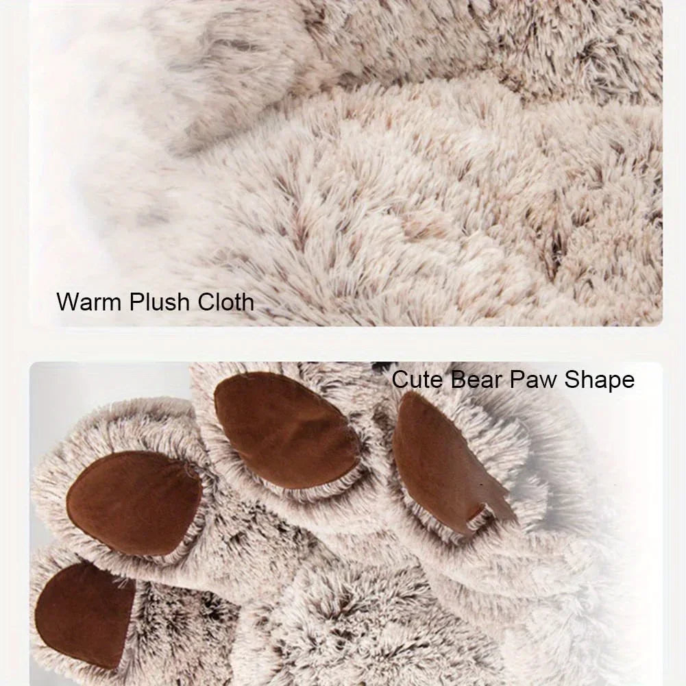 PawCuddle • Plush Paw-Shaped Dog Bed