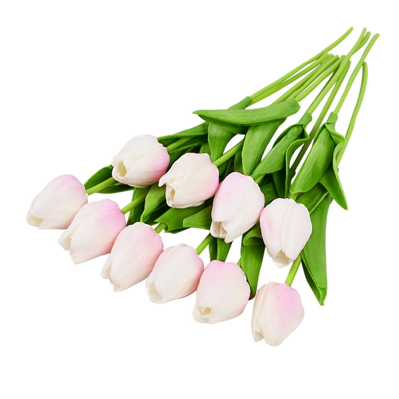 BowLift | Artificial Flower Bouquet with Tulips, Decoration (10 Pieces)