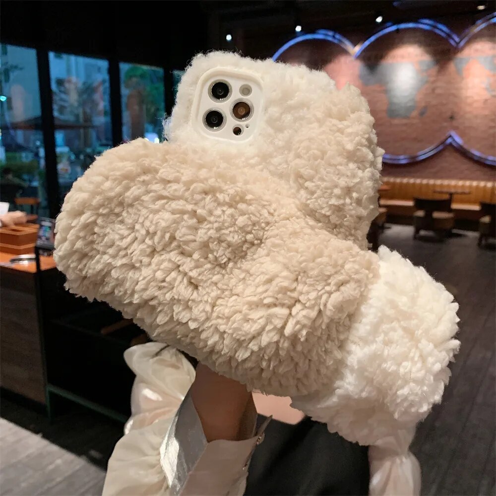 BowLift | Fluffy Fur iPhone Case Glove
