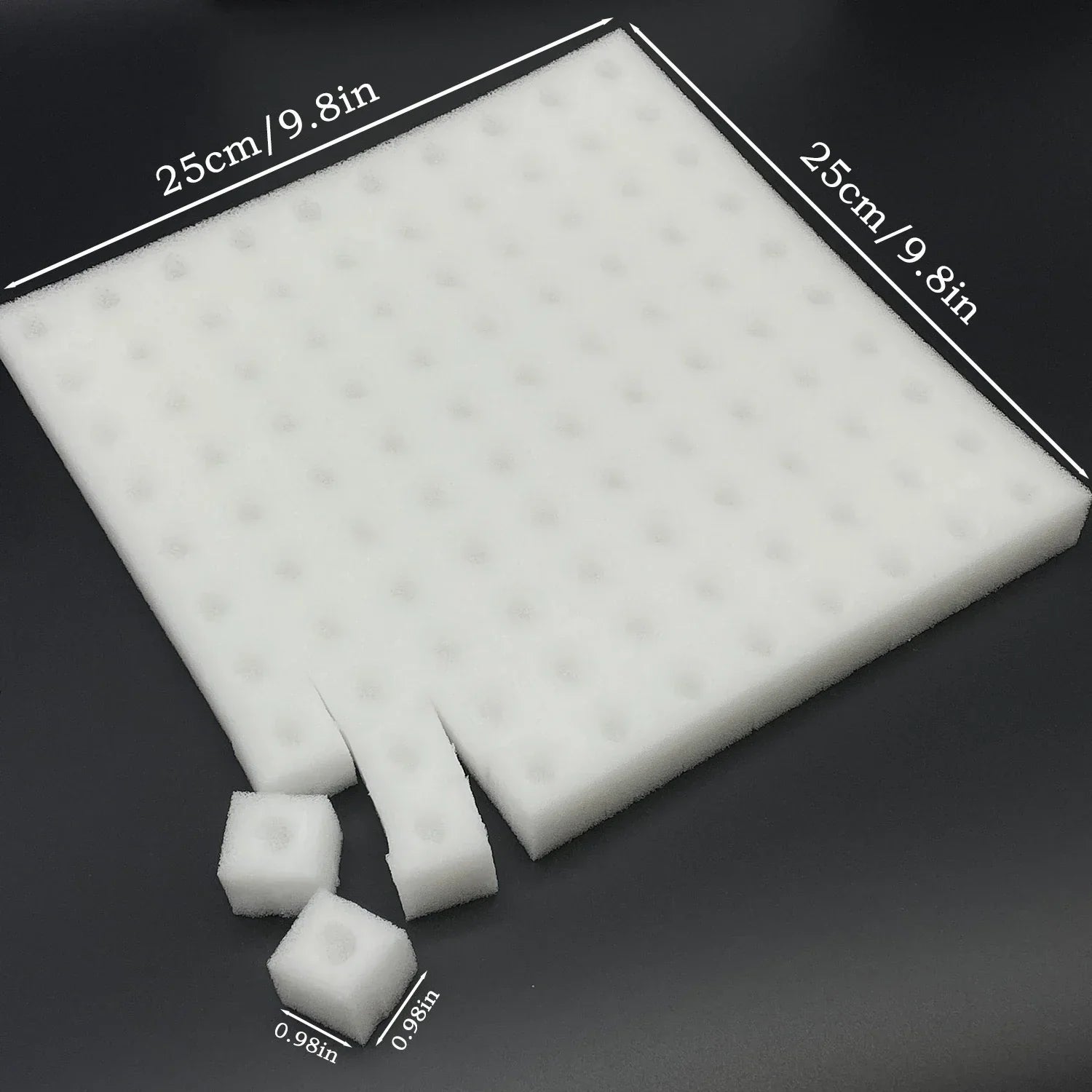 BowLift | Germina Propagation Sponge Mat | 100 Seed Holes | For Hydroponics & Soil | 25×25cm