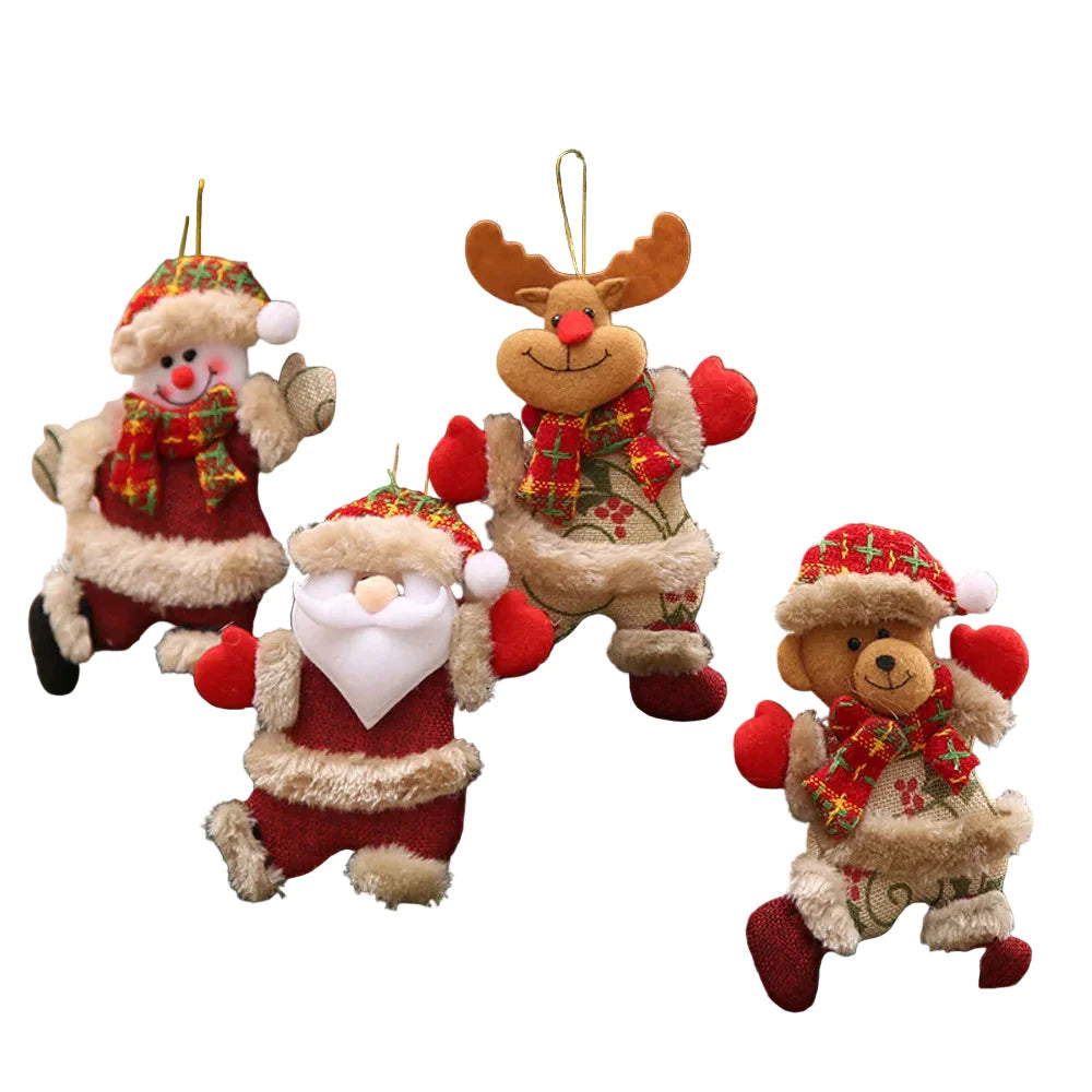 BowLift | HolidaySpark – Set of 4 Radiant Christmas Ornaments