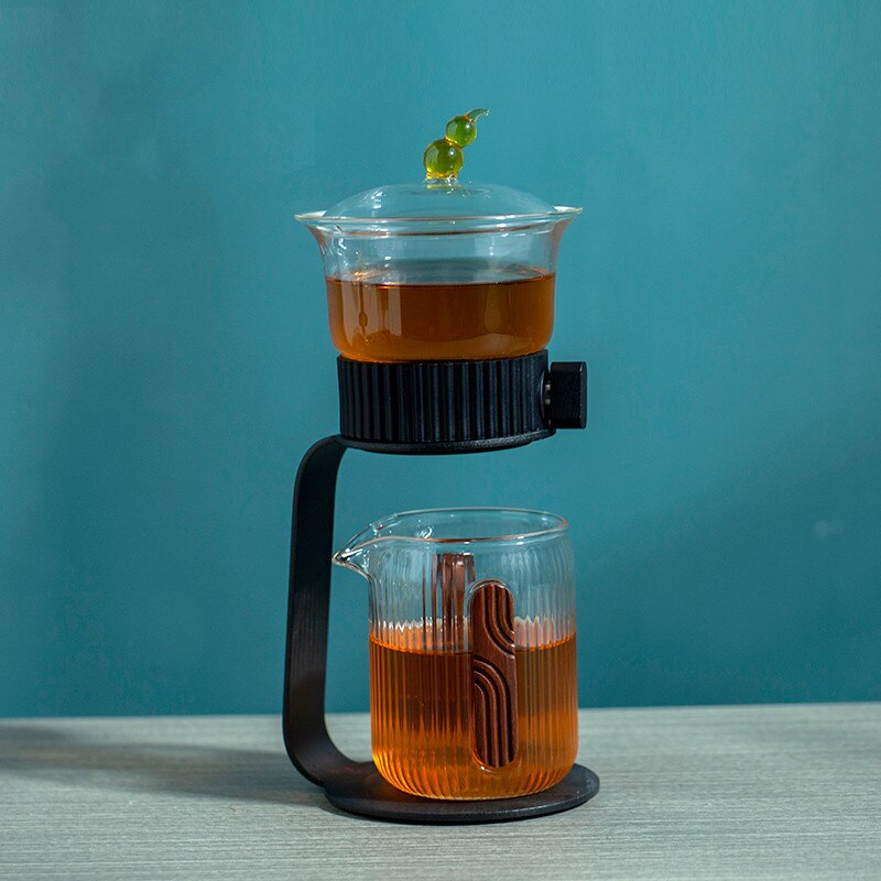 BowLift | Ancient Mystery Leaf Glass Teapot