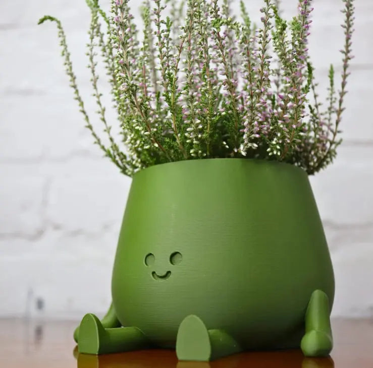 BowLift | Self-watering Flower Pot – Cute face with flexible legs!