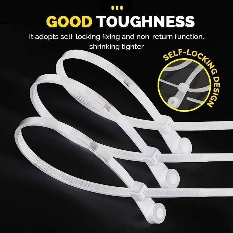 BowLift | Self-locking Cable Ties with Screw Hole – Tensile Strength up to 22 kg