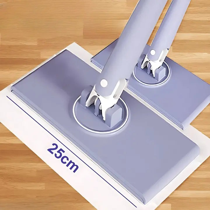 BowLift | Self-changable flat mop (NOW 180% larger) + 4 cleaning cloths