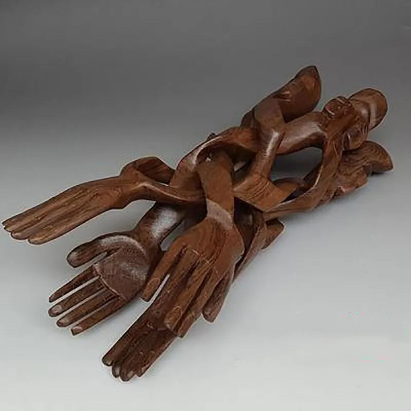 BowLift | Serene Sculpture Wooden Luck Bearer Serving Platter