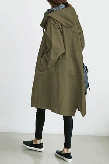 BowLift | Water and windproof women's trench coat with hood