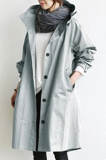 BowLift | Water and windproof women's trench coat with hood