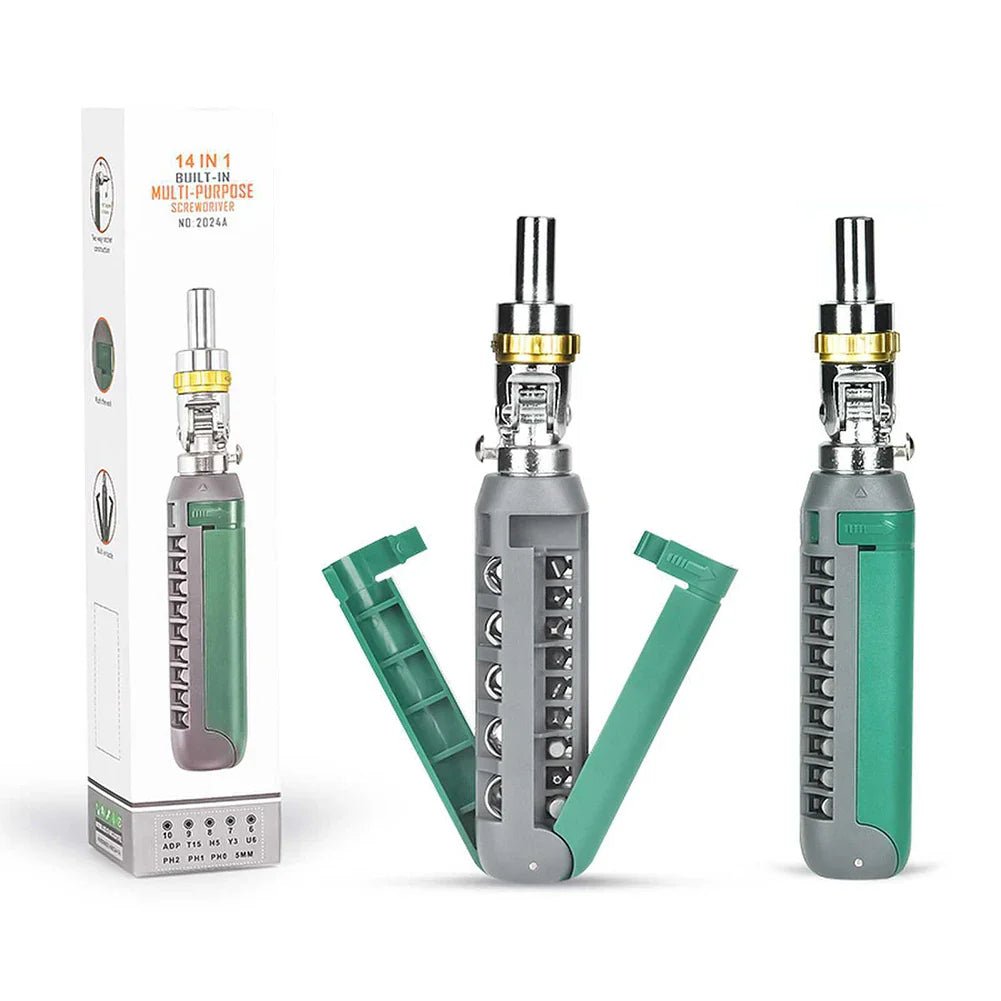 BowLift | 14 In 1 Multi-Angle Ratchet Screwdriver