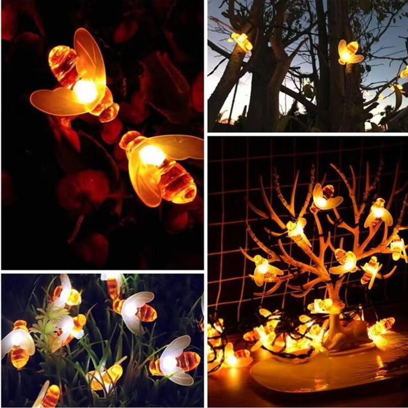 BowLift | Enchanting Solar-Powered Bee String Lights with Multiple Modes