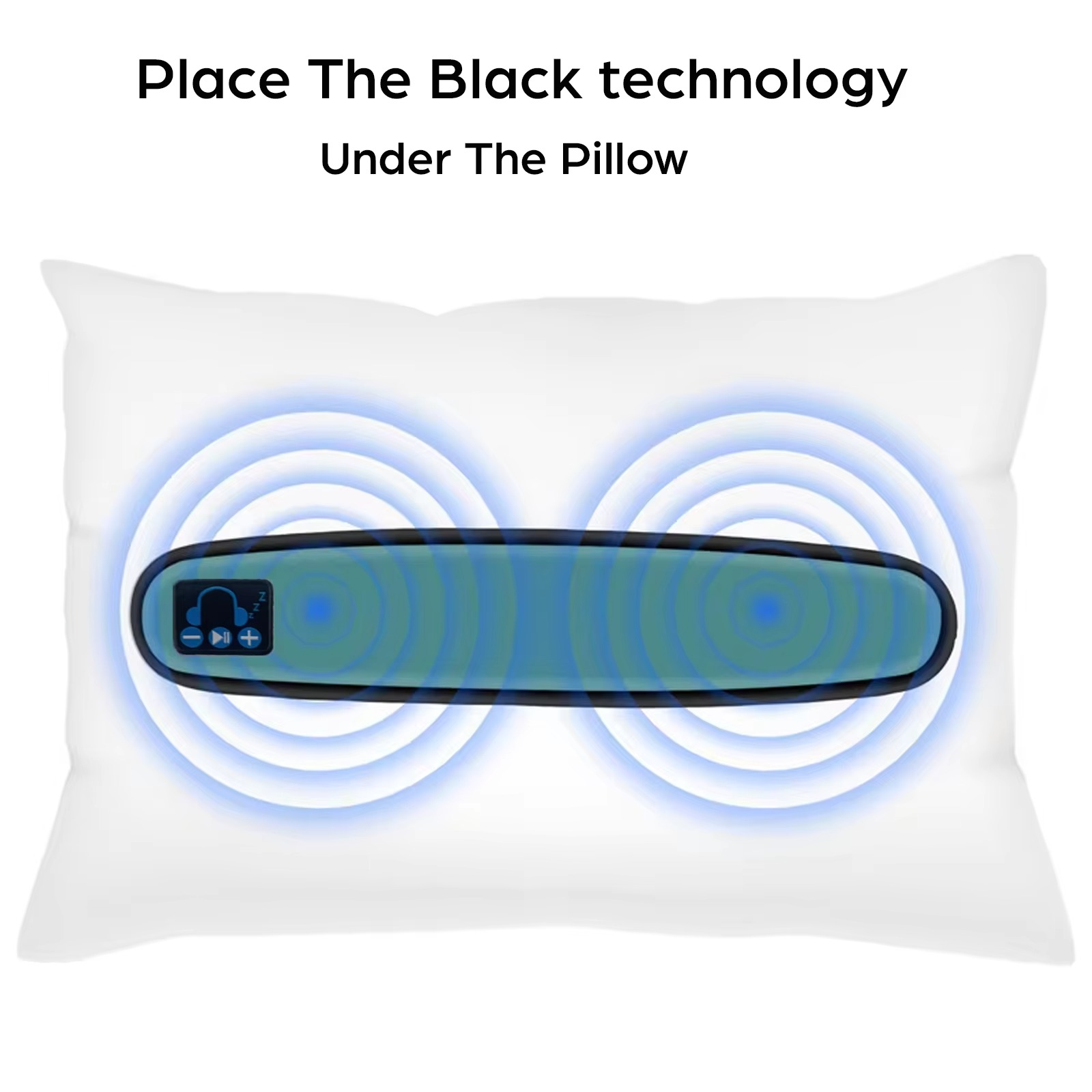 BowLift | Bone Conduction Bluetooth 5.0 Wireless Speaker, Portable Stereo Soundbar for Under Pillow Relaxation and Better Sleep