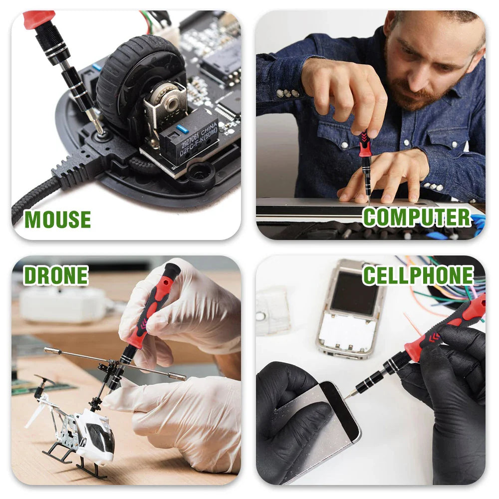 BowLift | 115-in-1 Precision Screwdriver Set with Magnetic Repair Tools – ProFix