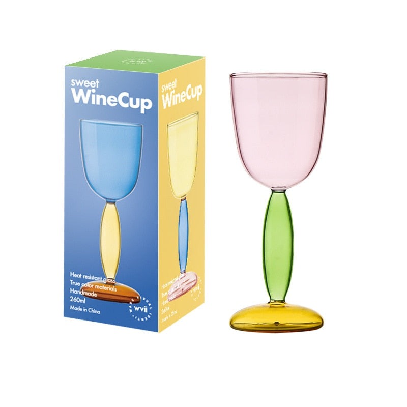 BowLift | Borosilicate 3-Color Glassware - Wine Glass