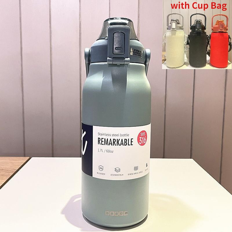 BowLift | Stainless Steel Built-in Straw Camping Thermos