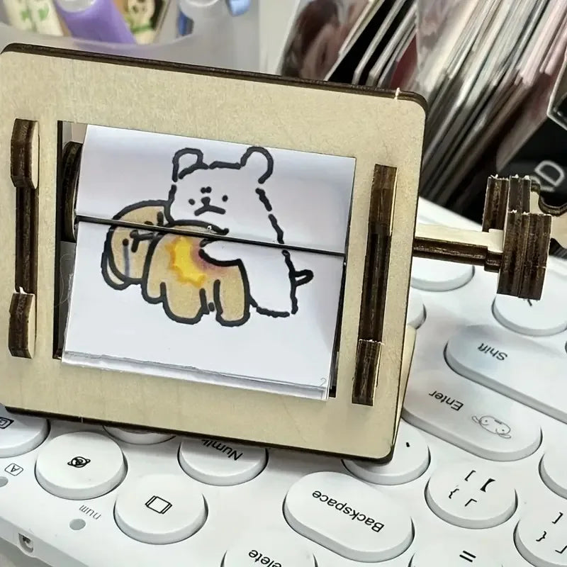 BowLift | DIY Wooden Hand-Cranked Animation Machine Desktop Decor Kit