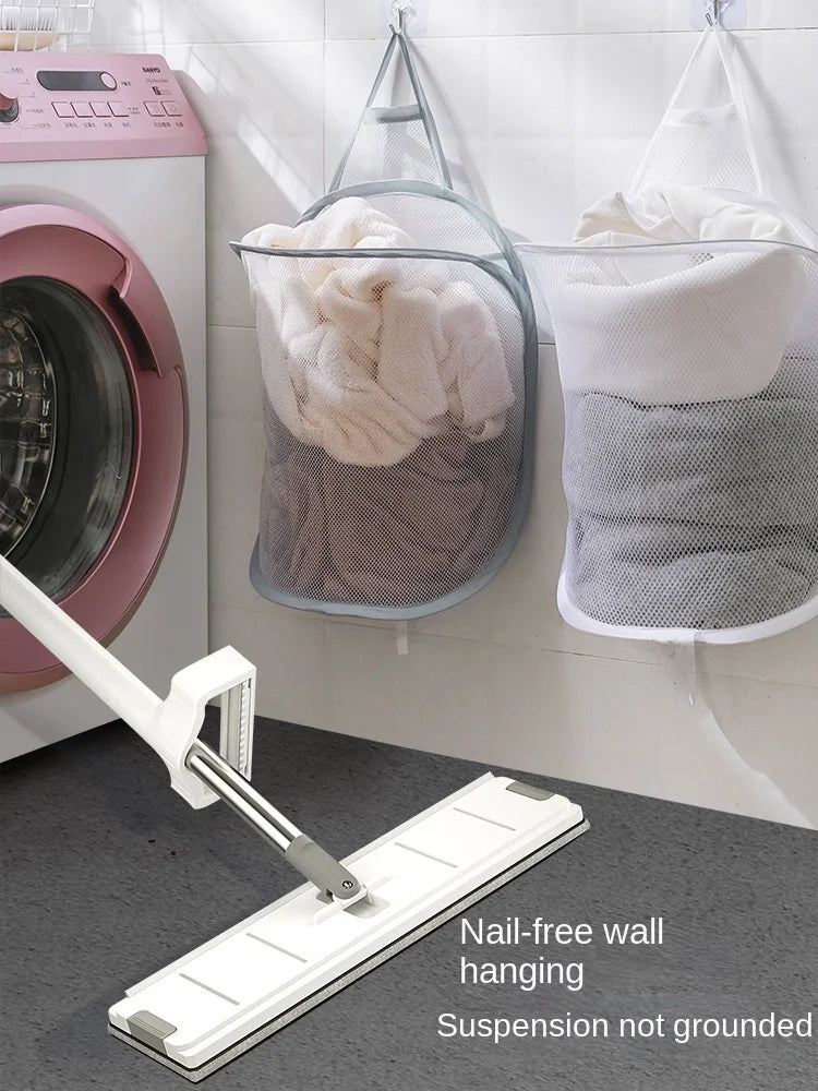 BowLift | HangFold Laundry Basket | Wall-mounted & Foldable | Breathable & Portable | 30×18×40 cm