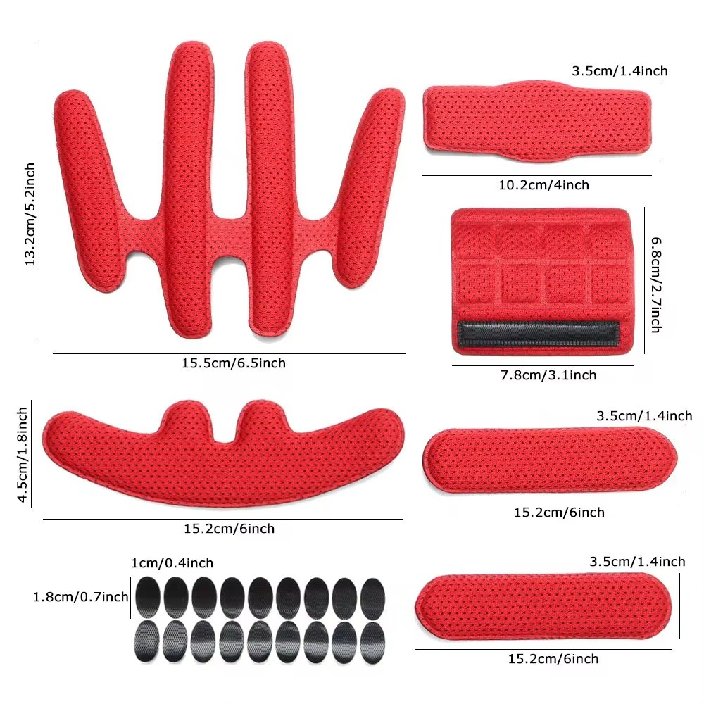 BowLift | 24PCS Universal Helmet Foam Padding Kit – Replacement Inner Pads for Motorcycle and Bicycle Helmets