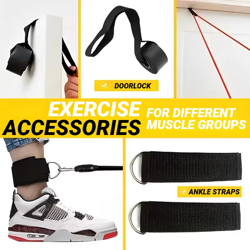 BowLift | Complete Resistance Band Fitness Set with Handles and Ankle Straps