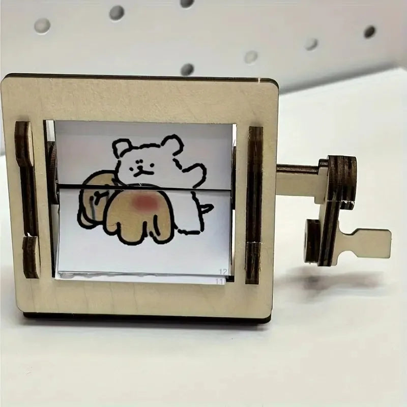 BowLift | DIY Wooden Hand-Cranked Animation Machine Desktop Decor Kit