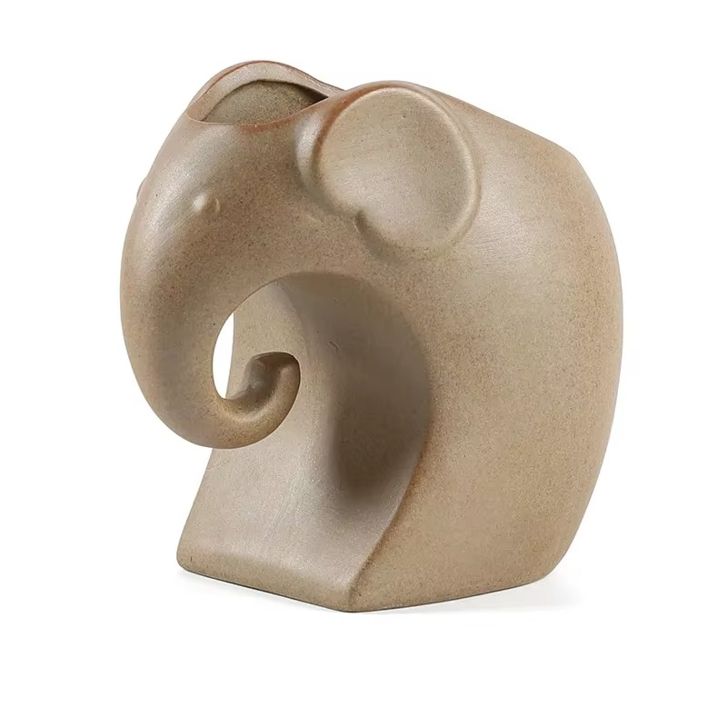 BowLift | Handcrafted Animal Ceramic Succulent Pots, Small Breathable Desktop Planters