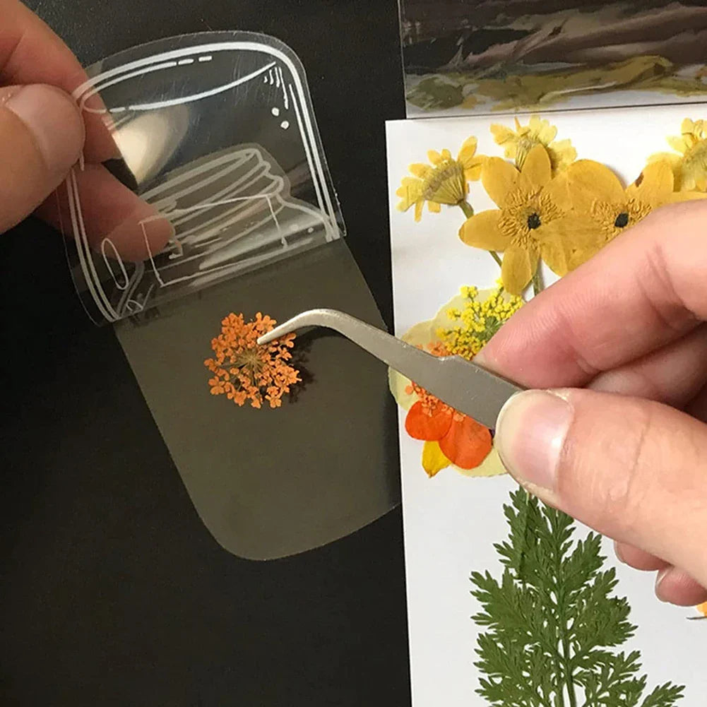 BowLift | DIY Transparent Natural Floral Bookmarks