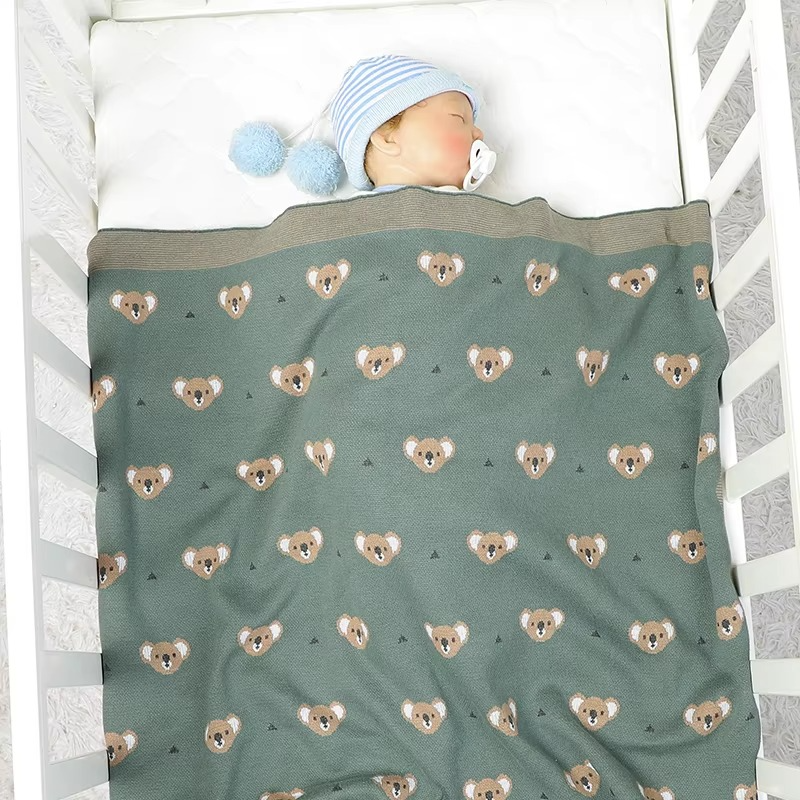 BowLift | Super Soft Knit Baby Blanket with Cute Koala Design