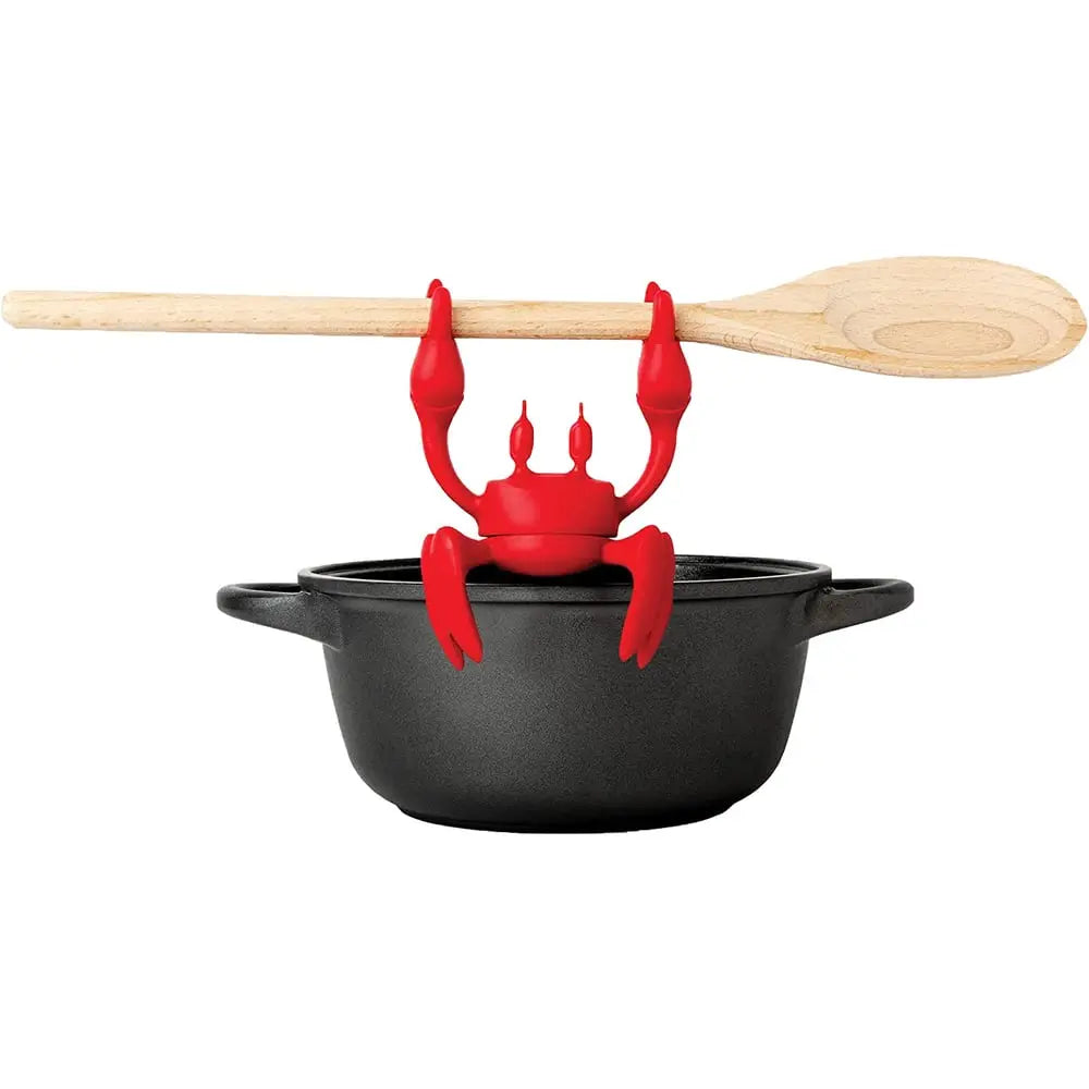 BowLift | Silicone Kitchen Utensil – Cute Crab Holder with Steam Release Function!