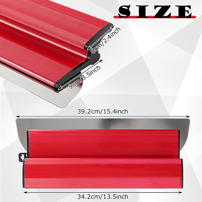 BowLift | 15.4 Inch/40CM Skimming Blade Stainless Steel Drywall Smoothing Spatula Replaceable Blade Tool for Wallboard Plasterboard
