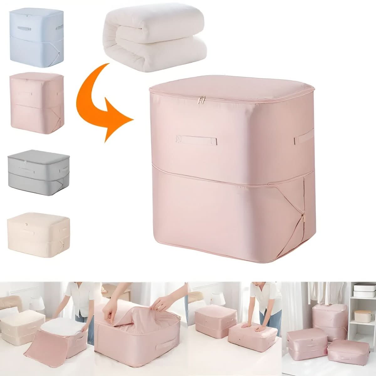 BowLift | Compression storage bags for clothing & bedding with up to 50% volume reduction