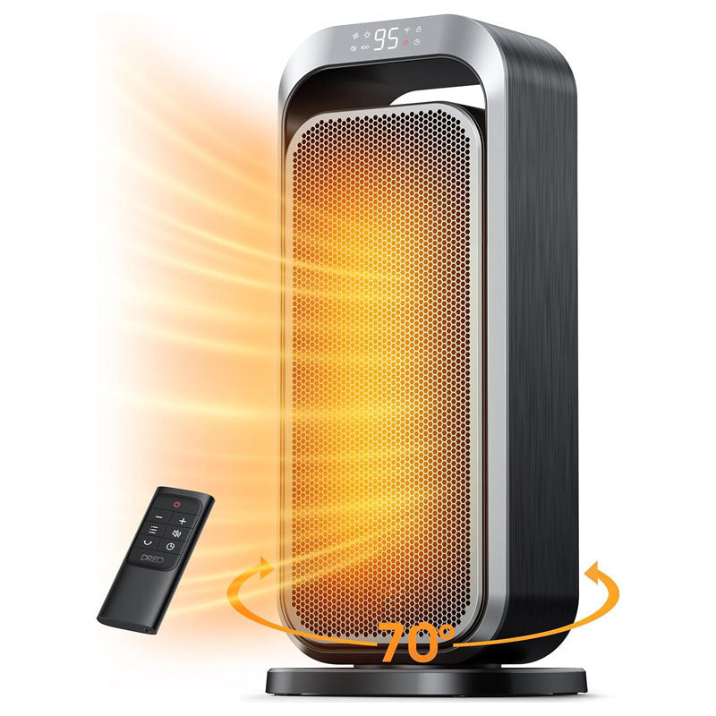 BowLift | 15 Inch Space Heaters Electric Space Heater with Thermostat Remote Control 70°Oscillation for Bedroom Home Office About this item