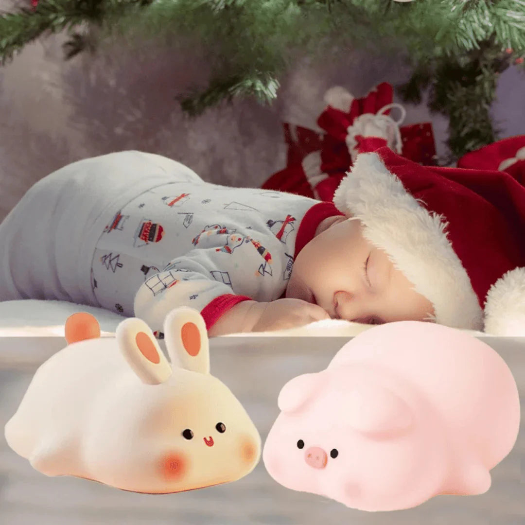 BowLift | Plush Night Light for Children | Soft LED Light with Timer and Animal Design
