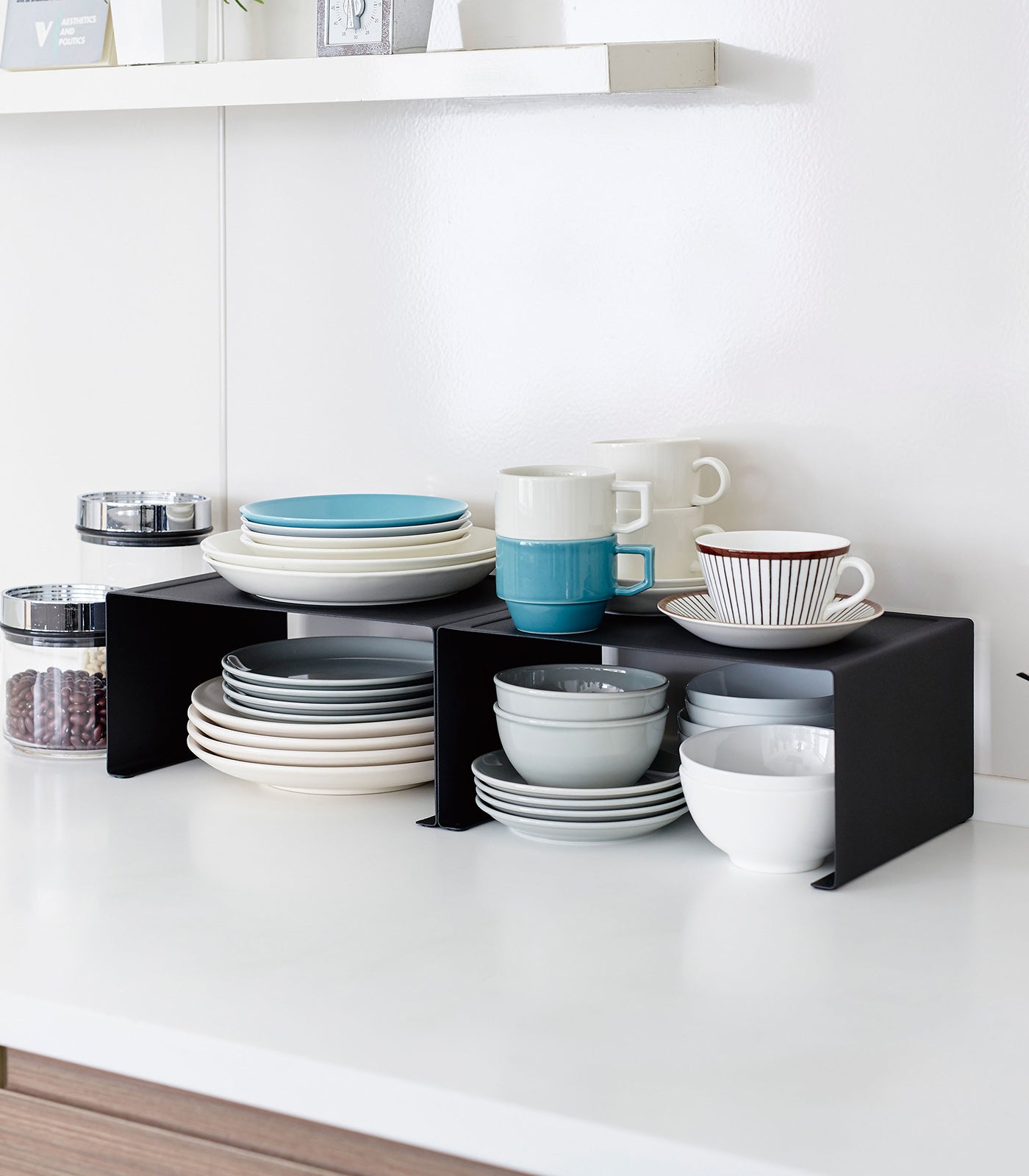 BowLift | Stackable Kitchen Shelf - Two Sizes - Steel