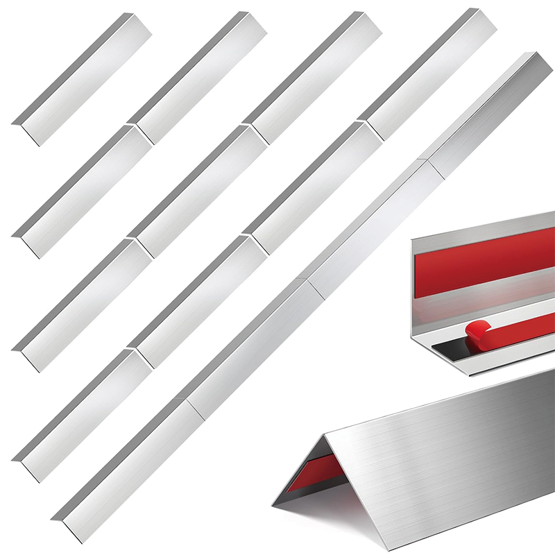 BowLift | Stainless Steel Corner Guards 1 x 1 x 48 inch,4 Sets of 16 Pieces per Set,Corner Protector Metal Wall Corner Guard Wall Protection