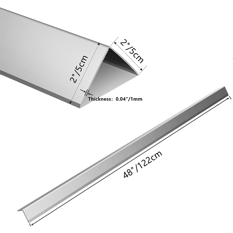 BowLift | 12Pcs Aluminium Alloy Corner Guard Wall Corner Protector,2" x 2" x 48",Wall Corner Protection Decoration 20 Ga/1 mm Thickness