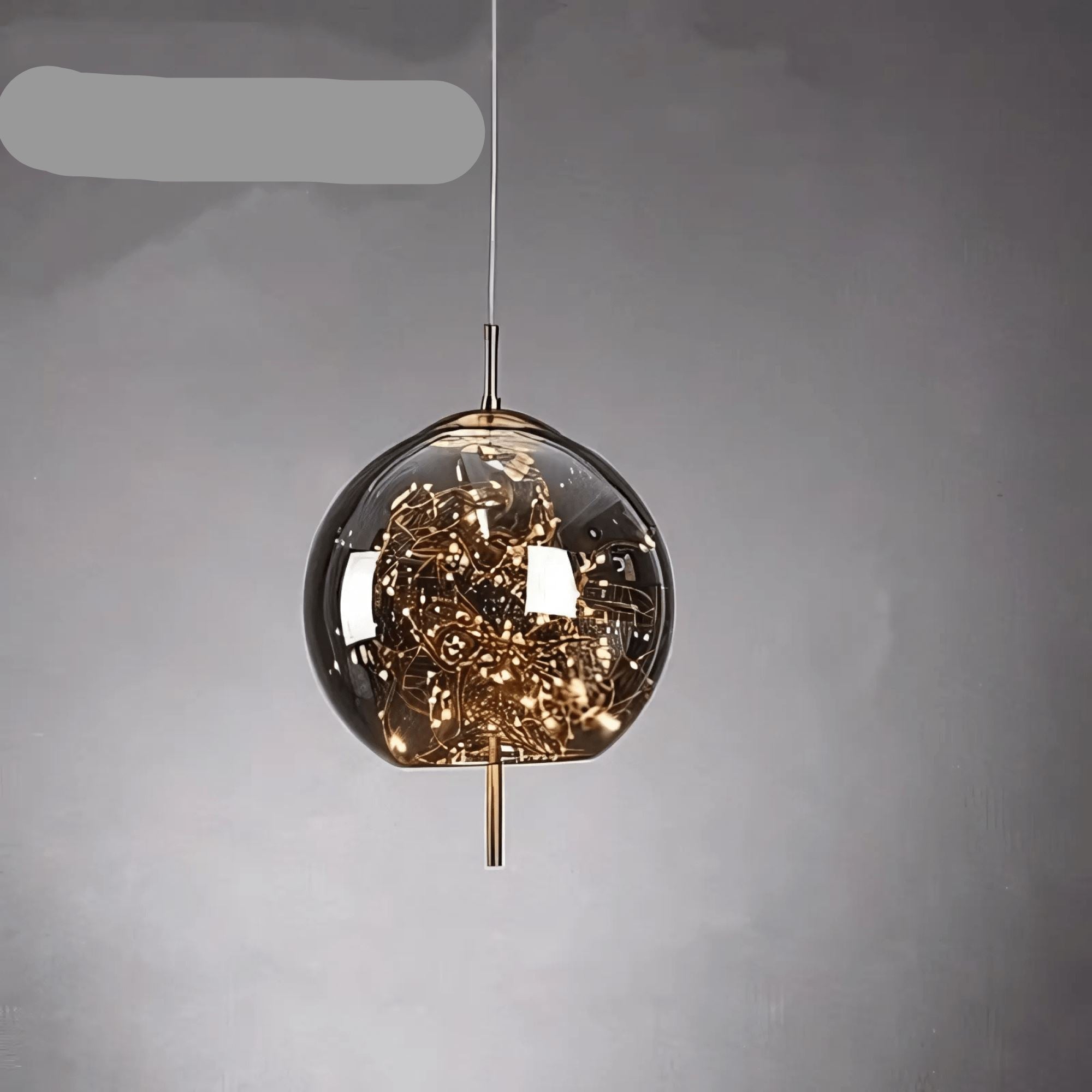 BowLift | Elegant Hanging Lamp with Glass Shade and Fairy Motif
