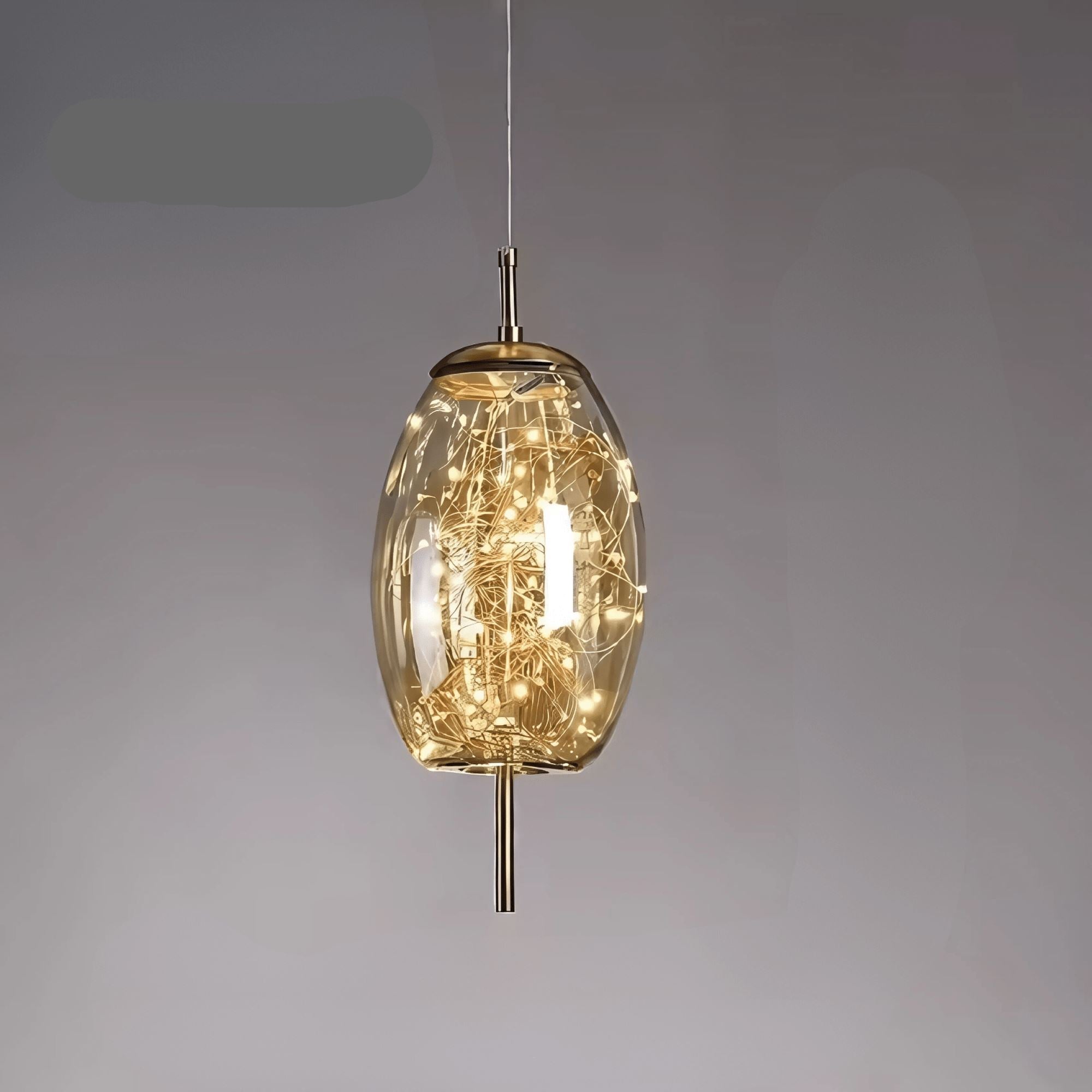 BowLift | Elegant Hanging Lamp with Glass Shade and Fairy Motif