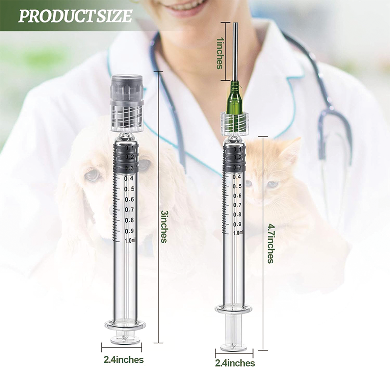 BowLift | 1 ML Borosilicate Glass Luer Syringe, Reusable Glass Syringe with 14 GA Blunt Tip  for Art and Craft, Thick Liquid, Oils, Vet, Glue, Lab, Ink