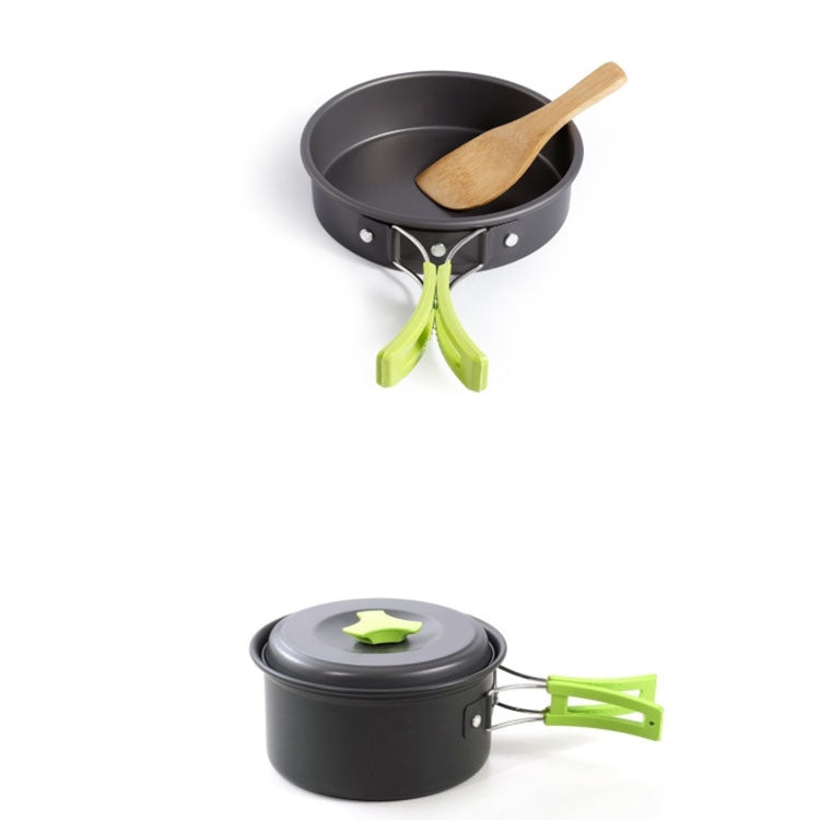 BowLift | Camping dishes Outdoor cookware set (Green)
