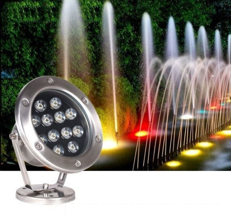 BowLift | LED Underwater Light Pool Fish Pond Fountain Waterproof Landscape Light 18W(Yellow)