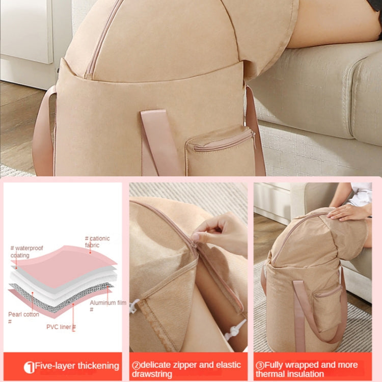 BowLift | Foldable Foot Bath Bucket Knee Foot Bath Portable Bath Bag for Travel Camping (Gray Pink)