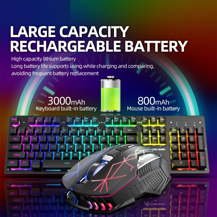 BowLift | Attack Shark T3RGB RGB Illuminated Wireless Keyboard and Mouse Set (Black)